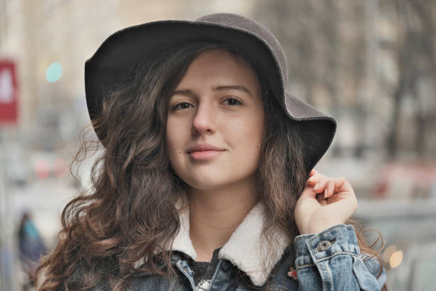 istock Portrait beautiful attractive girl 1128678342