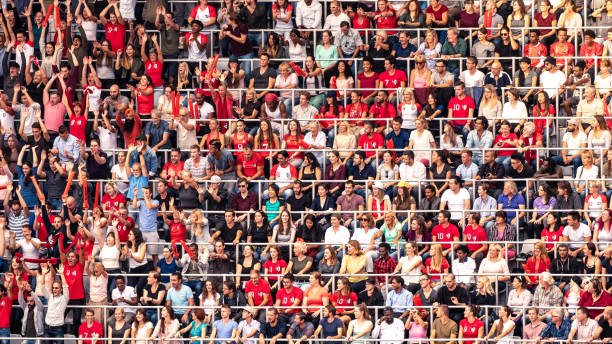 istock Sports funs on a stadium 1128678539