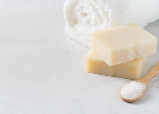 istock Handmade soap, spa and body care concept 1128678739