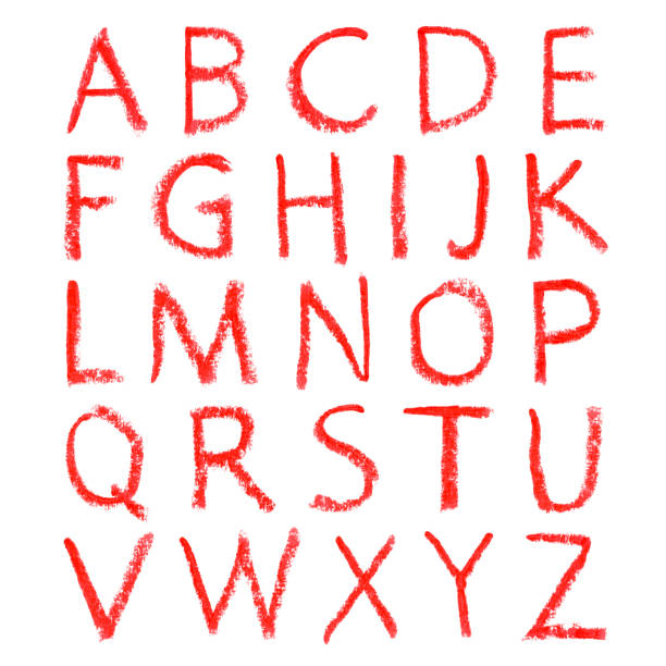 istock Hand-drawn alphabet. Calligraphy font. Modern brush lettering. Grunge style alphabet. 1128686084