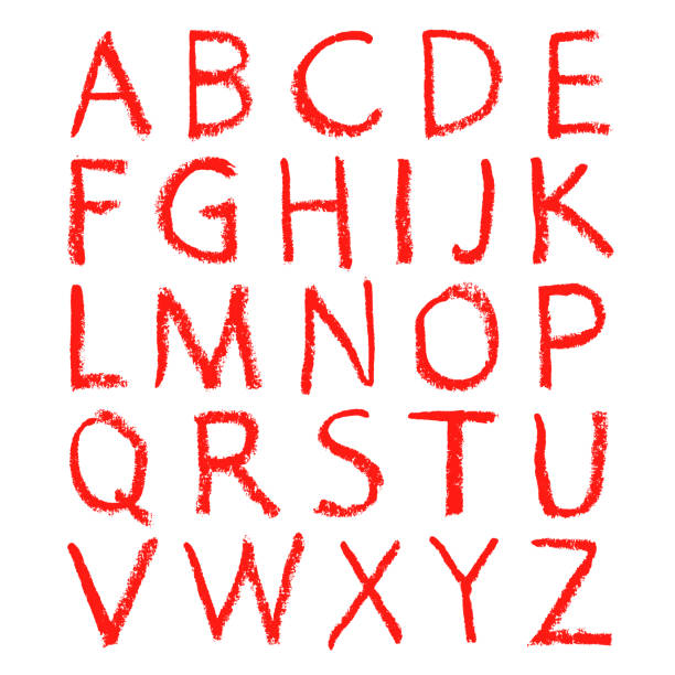 istock Hand-drawn alphabet. Calligraphy font. Modern brush lettering. Grunge style alphabet. 1128686216