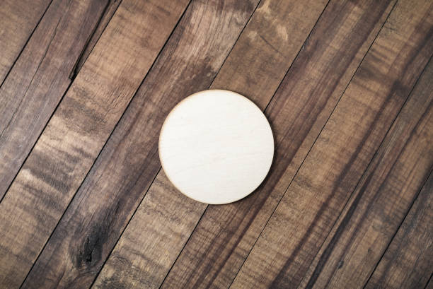 istock Wooden beer coaster 1128690570