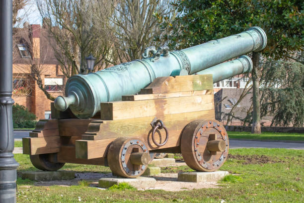 istock Old cannon for show at park 1128690931