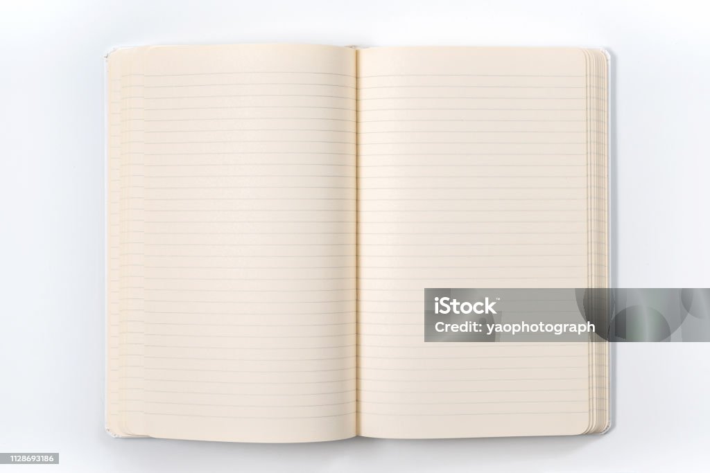White Notebook Note White Notebook On White Background With Clipping Path Image Stock Photo ...