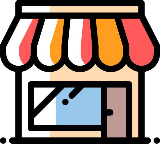 illustrations, cliparts, dessins animés et icônes de boutique - clothing store clothing price supermarket