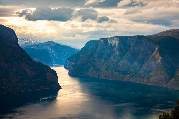 istock Beautiful Nature Norway Stegastein Lookout. 1128694840