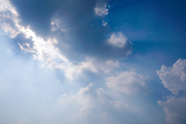 istock Clear sky with ray of sunlight 1128698952