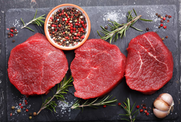 istock fresh chicken meat with ingredients for cooking, top view 1128699087