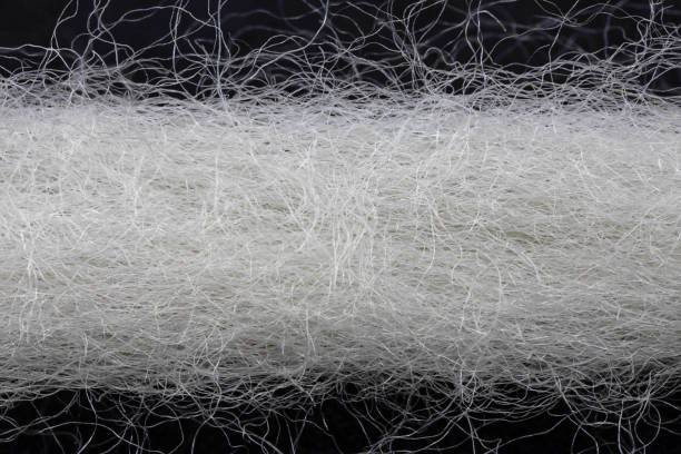 extreme close up of a wool thread stock photo