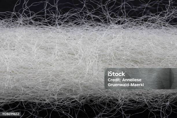 Extreme Close Up Of A Wool Thread Stock Photo - Download Image Now - Fiber, Textile, Cotton