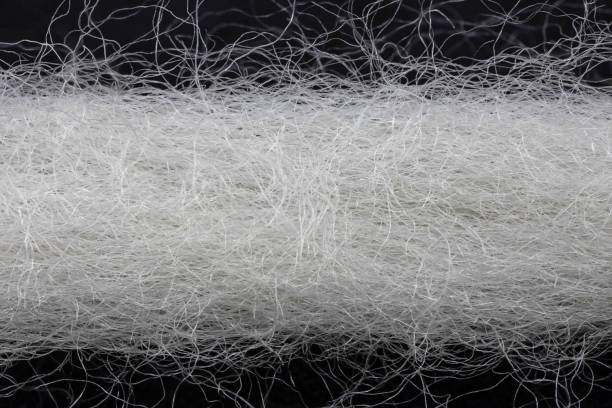 extreme close up of a wool thread - wool thread textile textured imagens e fotografias de stock