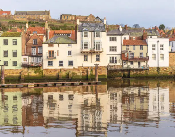 Photo of Reflections in Whitby harbour.