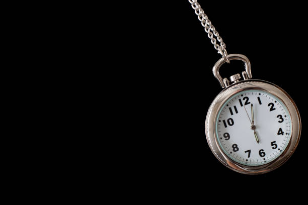istock Pendant watch with the time 6 o'clock 1128702346