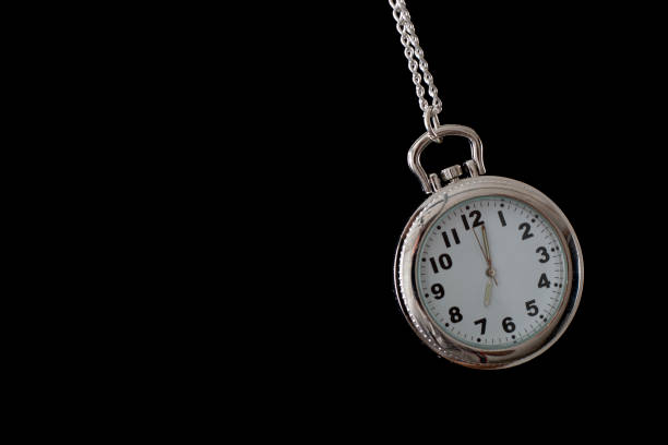 istock Pendant watch with the time 7 o'clock 1128702403