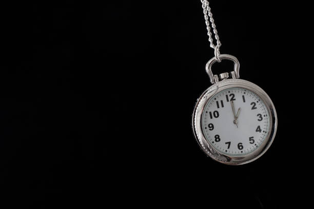 istock Pendant watch with the time 1 o'clock 1128702487