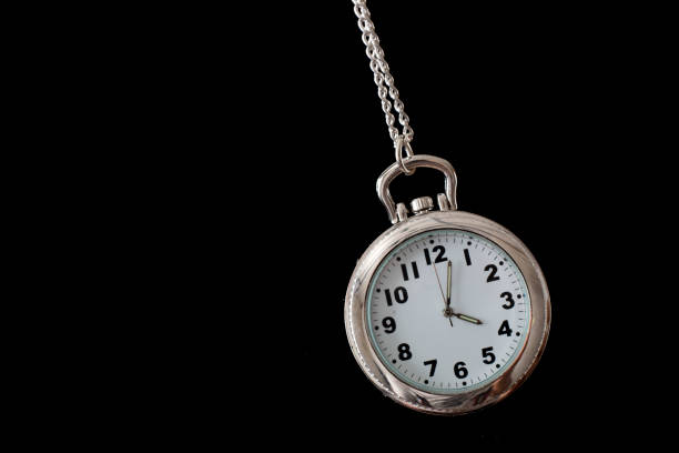 istock Pendant watch with the time 4 o'clock 1128702594