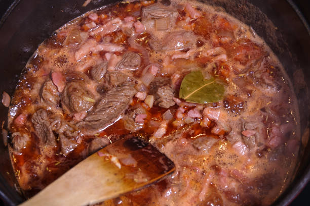 istock Goulash or beef stew cooking. 1128704184