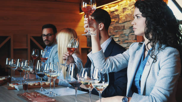 istock Friends tasting wine together 1128709290