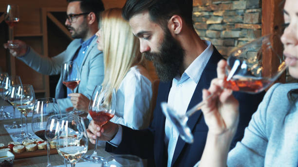 istock Friends tasting wine together 1128709291