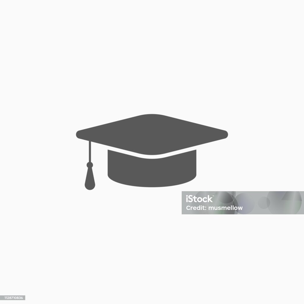 graduation cap icon Icon stock vector