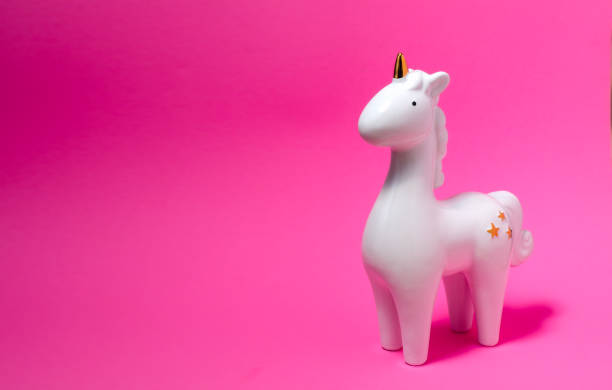 istock White porcelain unicorn figurine 1128711359