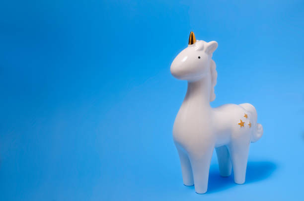 istock White porcelain unicorn figurine 1128711509