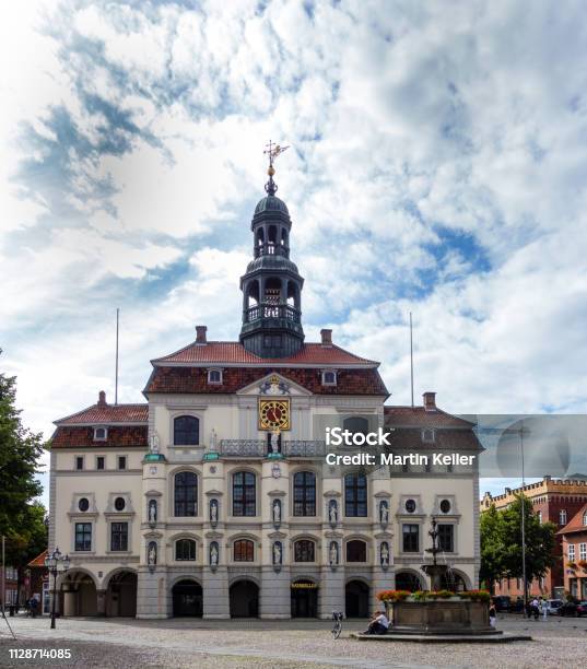 Town Hall In Lüneburg In Lower Saxony Germany Stock Photo - Download Image Now - Lüneburg, City, Town Hall - Government Building