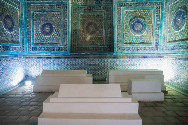 istock Shah-I-Zinda Mausoleums in Samarkand, 1128714213
