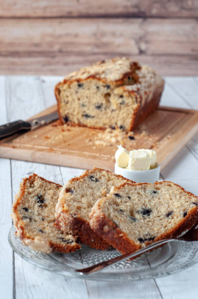 istock Slices of Blueberry Streusel Bread 1128714632