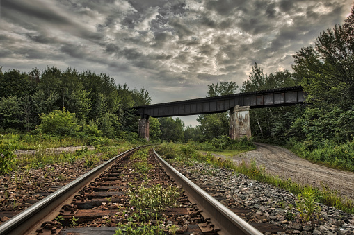 Railway of Canada with dramatic treatment