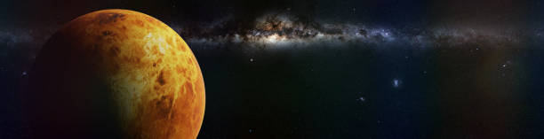 istock planet Venus in front of the galaxy 1128716049