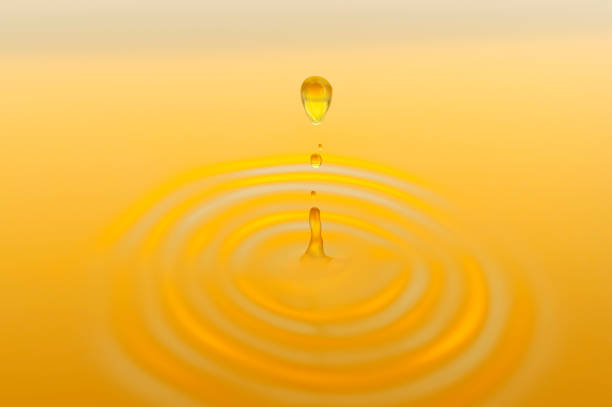 istock Drop of golden oil 1128716097