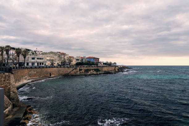 istock the Aragon's got of Alghero in a cloudy winter evening 1128718099