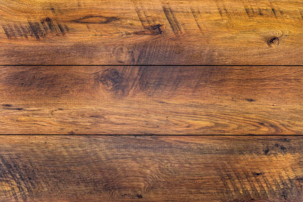 Vintage reclaimed oak, gnarls in wood with patterns - high quality texture / background stock photo