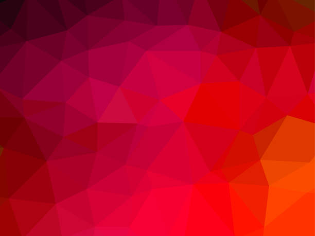 Polygon Background Pattern Polygonal Red Wallpaper Vector Illustration  Stock Illustration - Download Image Now - iStock