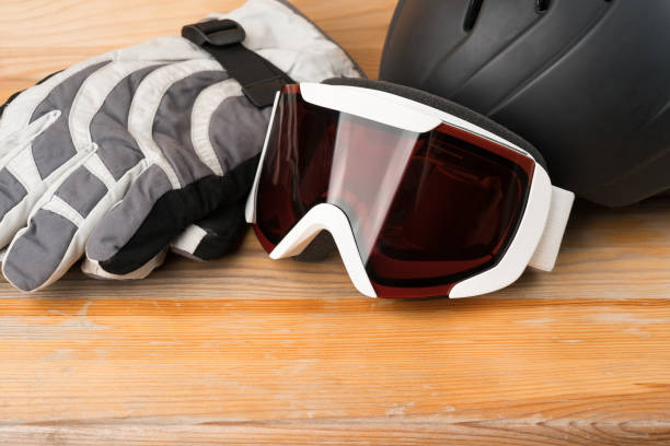 istock Snowboard or ski winter sports protective gear. 1128719511