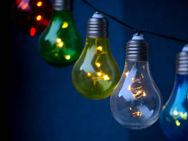 istock Colorful lamps background 1128721177