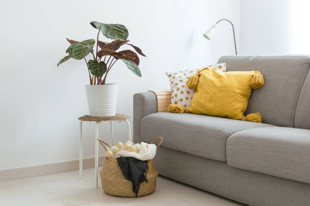 istock Home interior Cozy Living room, Scandinavian style 1128724054