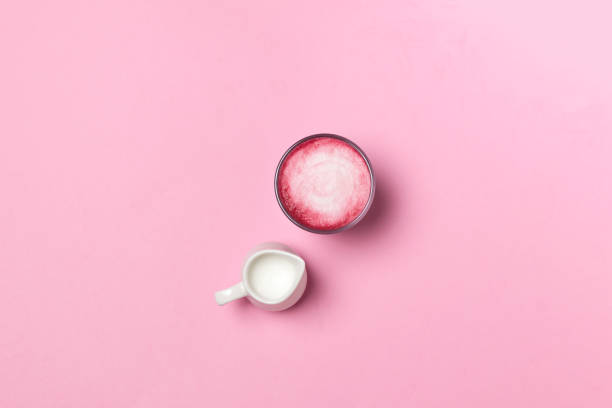 Beetroot pink latte - healthy coffee alternative