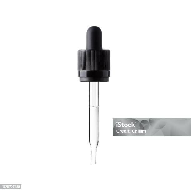 Pipette Stock Photo - Download Image Now - Pipette, White Background, Glass - Material