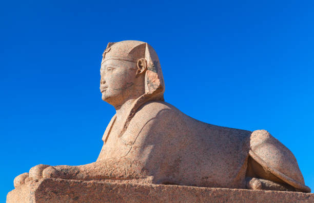 istock Sphinx located near Pompeys Pillar, Egypt 1128733009