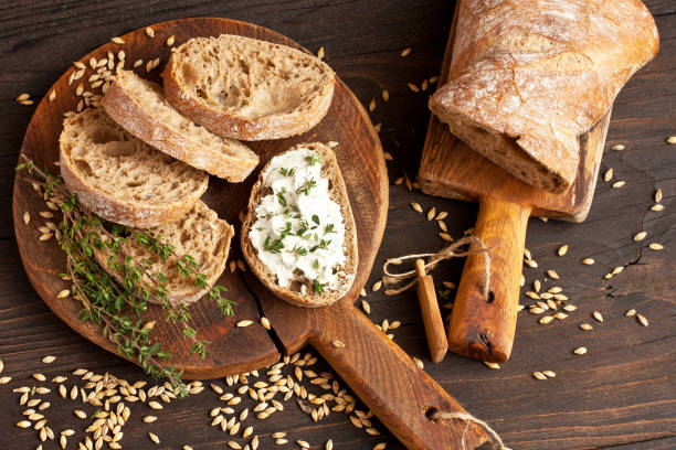 istock Crusty homemade ciabatta bread ready to eat 1128733342