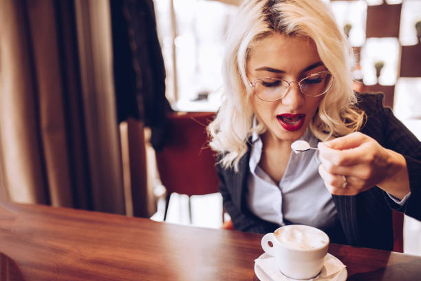 istock I love my espresso long  with warm milk. 1128744637