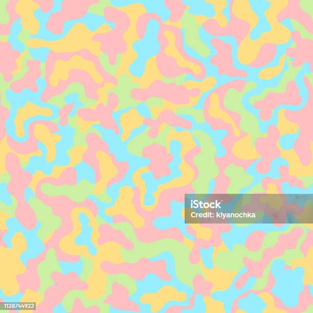 Contemporary Camouflage Pattern Stock Illustration - Download Image Now - Camouflage, Camouflage Clothing, Multi Colored