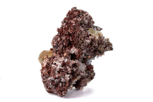 istock Macro mineral stoneGolden Apatite on a white background 1128745711