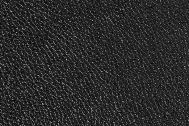 texture in pelle nera brillante su macro per il tuo progetto unico. - car leather hide seat foto e immagini stock