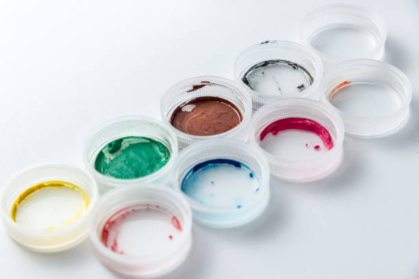 istock small cans of colorful gouache paint on the whole frame 1128750016