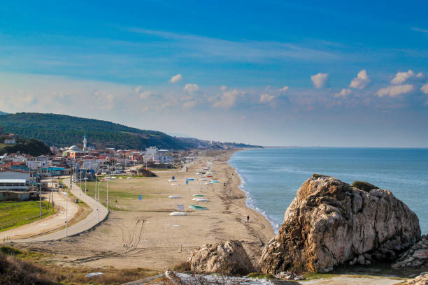 istock Egerce and Mesudiye Public Beach. Mudanya, Bursa, Turkey 1128750381