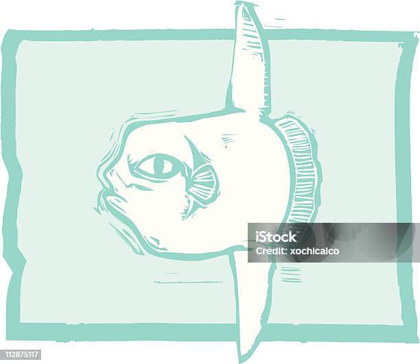 Рыбасолнце — стоковая векторная графика и другие изображения на тему Sunfish - Sunfish, Без людей, Векторная графика