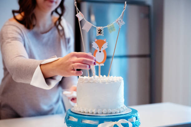 istock Birthday party with little boy with down syndrome 1128752242